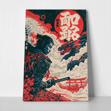 Πίνακας σε Καμβά JAPANESE SAMURAI WARRIOR 4
