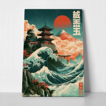 Πίνακας σε Καμβά JAPANESE SCENERY