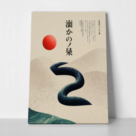 Πίνακας σε Καμβά JAPANESE SERPENT - 