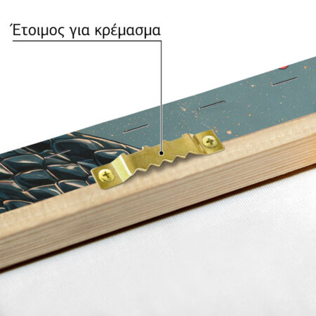 Πίνακας σε Καμβά JAPANESE SNAKE 2 -  Sticky 4