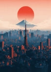 Canvas Print JAPANESE TOKYO SKYLINE