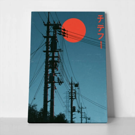 Πίνακας σε Καμβά JAPANESE URBAN SUN - 