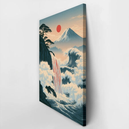 Πίνακας σε Καμβά JAPANESE WATERFALL -  Sticky 2