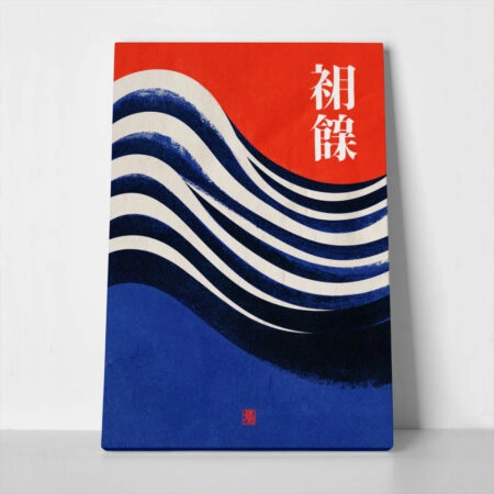 Πίνακας σε Καμβά JAPANESE WAVES 4