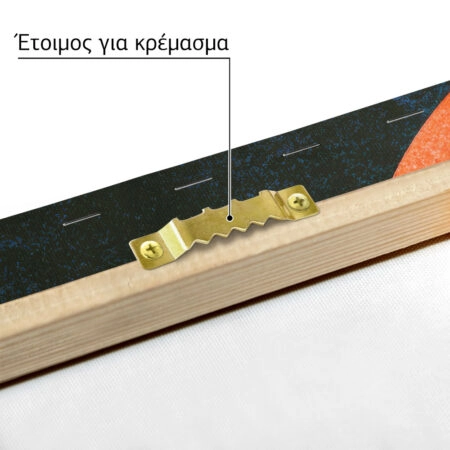 Πίνακας σε Καμβά JAPANESE WAVES WITH RED SUN -  Sticky 4