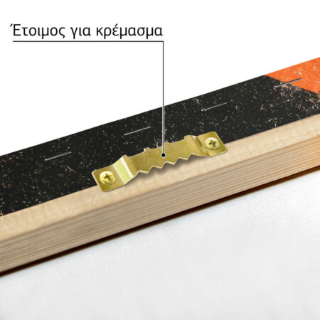 Πίνακας σε Καμβά JAPANESE WAVES WITH TEXT -  Sticky 4