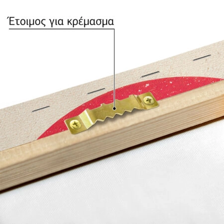 Πίνακας σε Καμβά JAPANESE WOLF WITH RED SUN -  Sticky 4