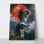 Πίνακας σε Καμβά JAPANESE WOMAN FIGURE