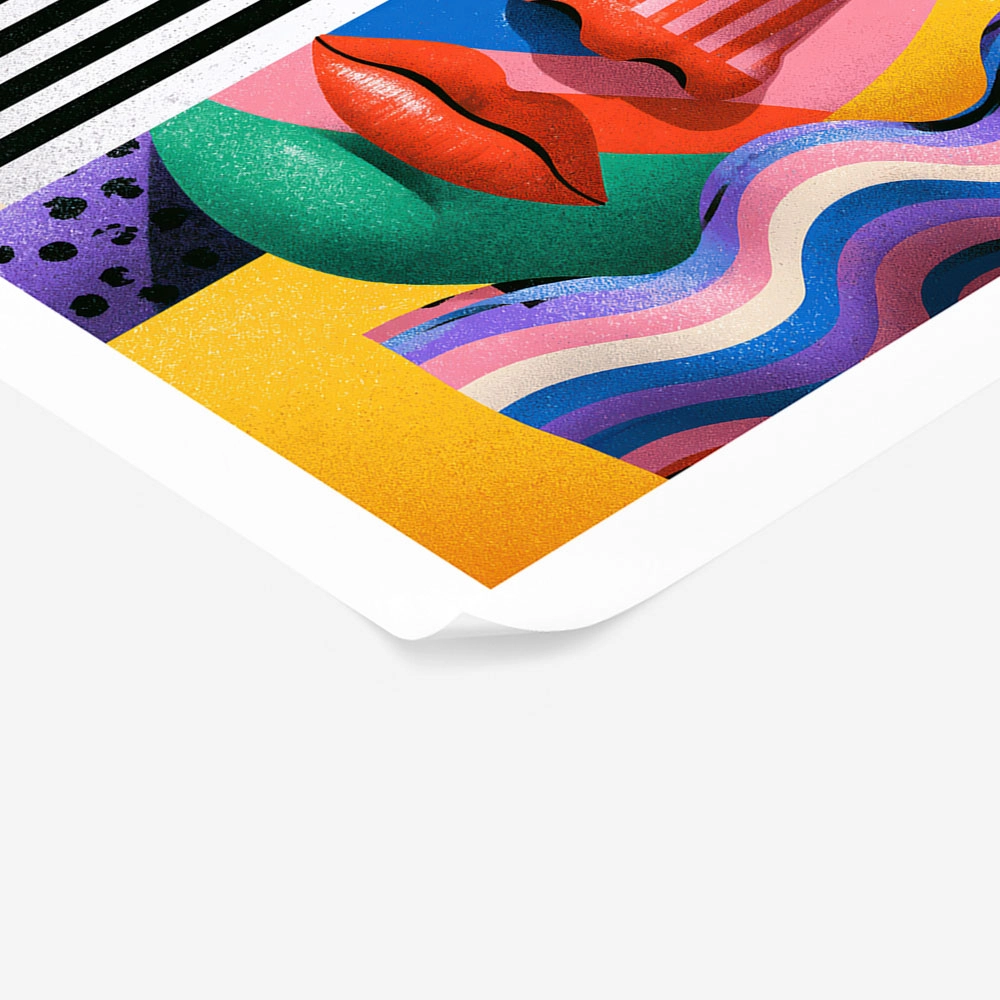 Poster JAPANESE ABSTRACT FACE