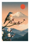 Poster JAPANESE BIRD ON BRANCH 2