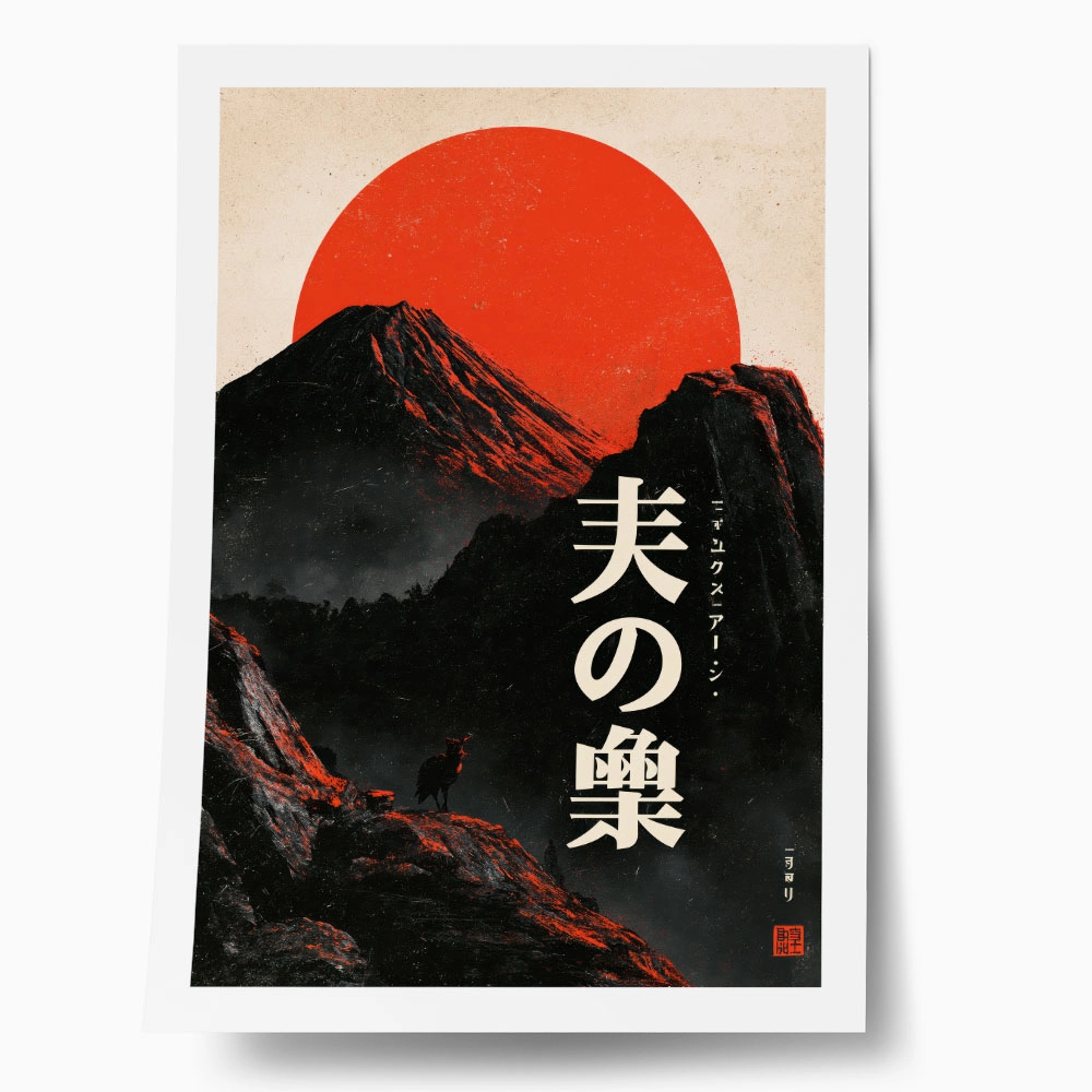 Poster JAPANESE BLACK MOUNTAIN