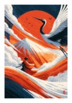 Poster JAPANESE CRANE 2