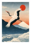 Poster JAPANESE CRANE 3