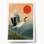 Poster JAPANESE CRANE 6