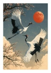 Poster JAPANESE CRANES 2