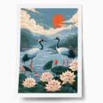 Poster JAPANESE CRANES 3