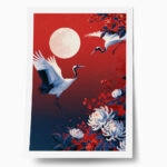 Poster JAPANESE CRANES