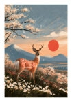 Poster JAPANESE DEER 2