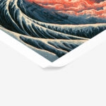 Poster JAPANESE EYE WITH WAVES