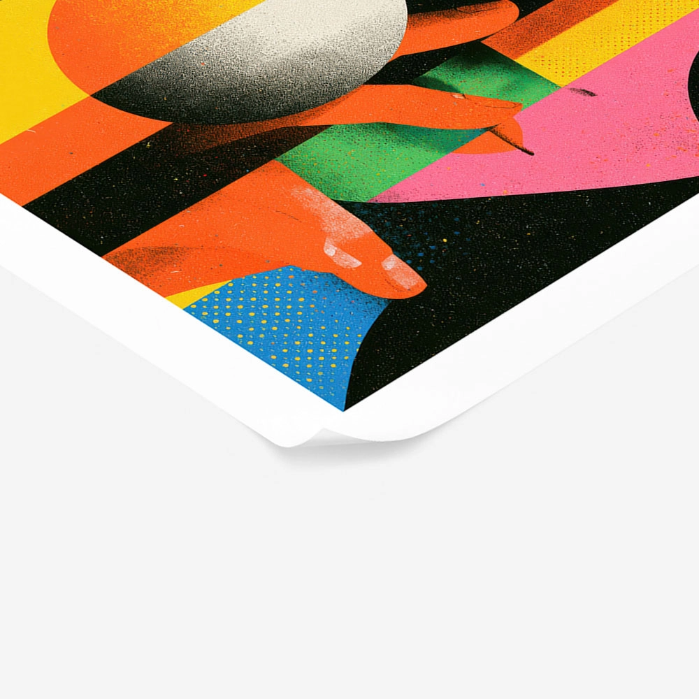 Poster JAPANESE GEOMETRIC FACE