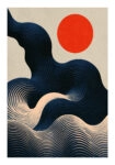 Poster JAPANESE GEOMETRIC WAVES