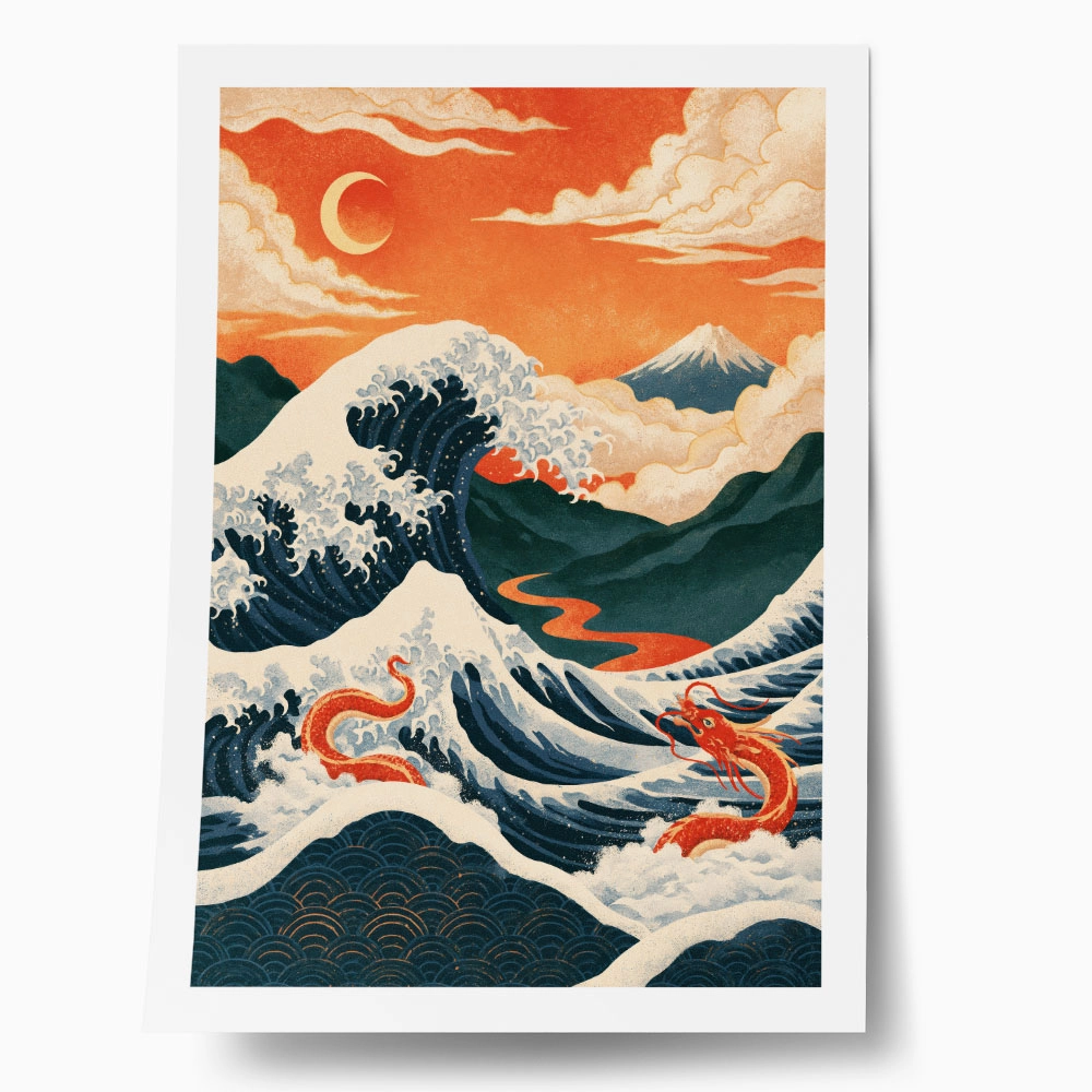 Poster JAPANESE GREAT WAVE 4
