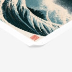 Poster JAPANESE GREAT WAVE WITH MOUNT FUJI