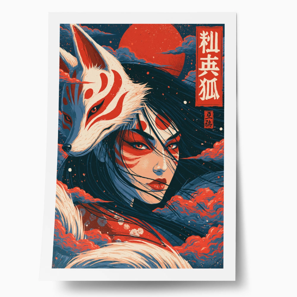 Poster JAPANESE KITSUNE MASK