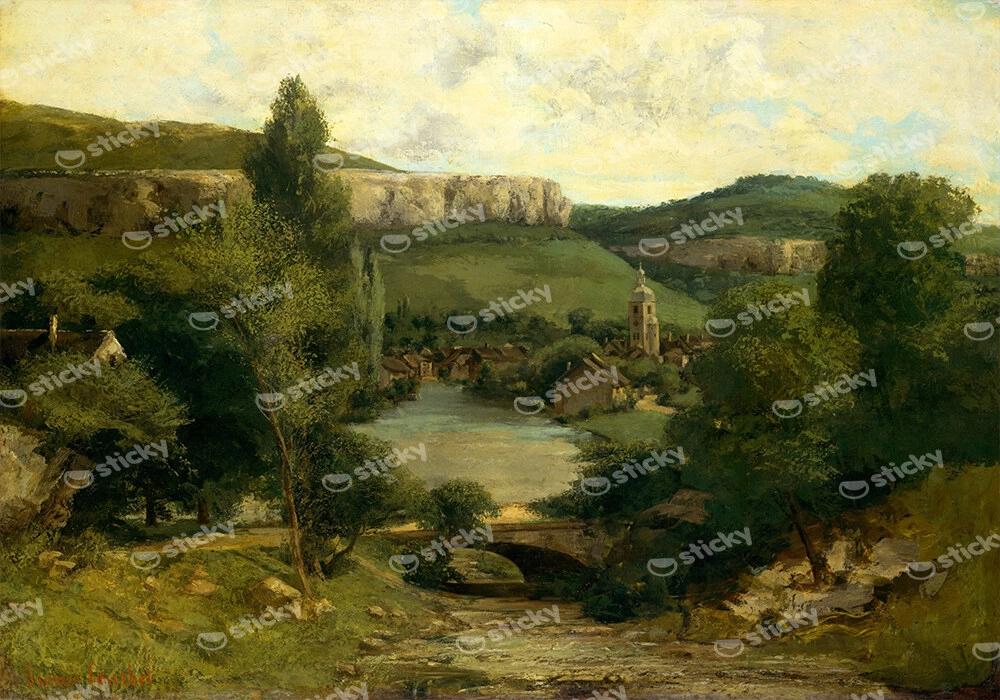 Πινακας Σε Καμβά GUSTAVE COURBET – VIEW OF ORNANS