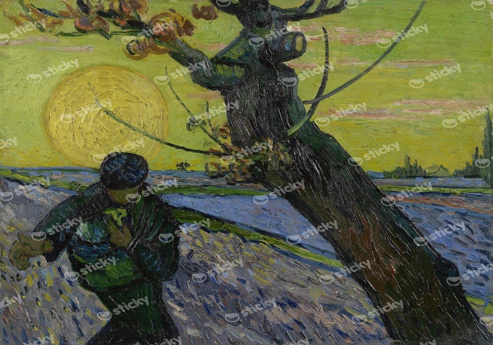 Πίνακας σε καμβά VAN GOGH - THE SOWER 2