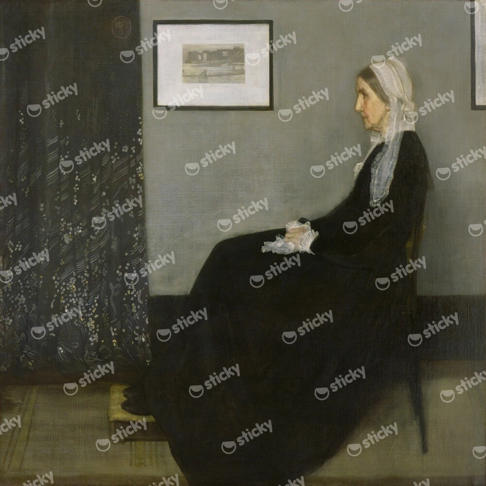 Πίνακας Τετράγωνος JAMES MCNEILL - WHISTLERS MOTHER