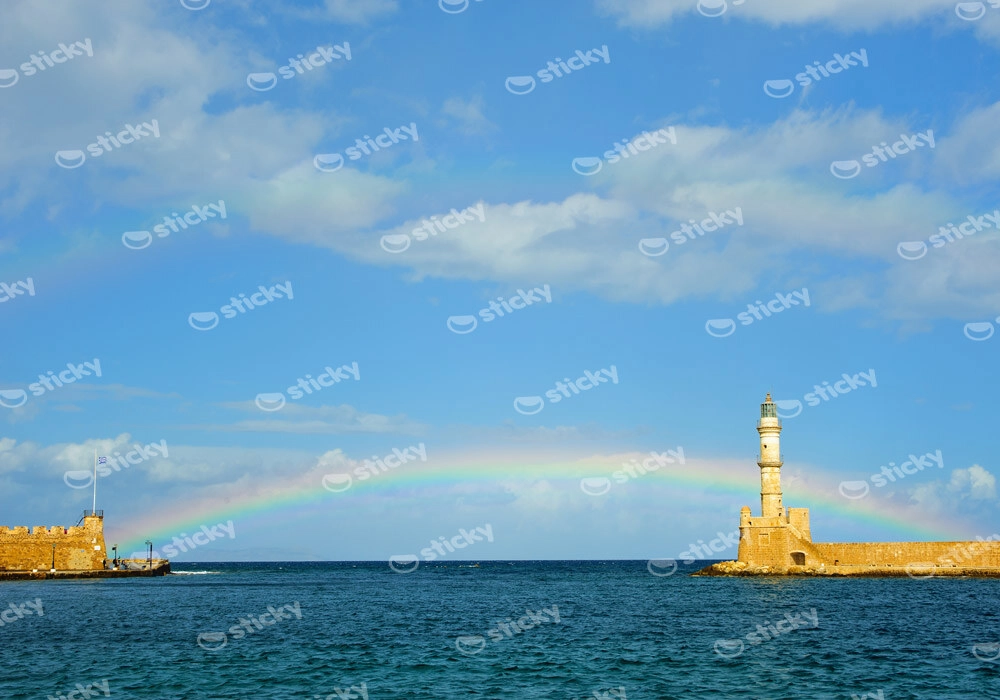Πινακας σε καμβά CHANIA RAINBOW