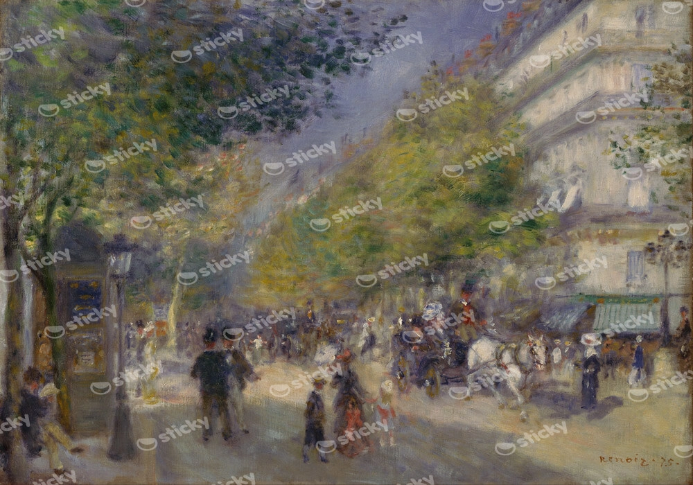 Πινακας σε καμβά RENOIR - THE GRANDS BOULEVARDS