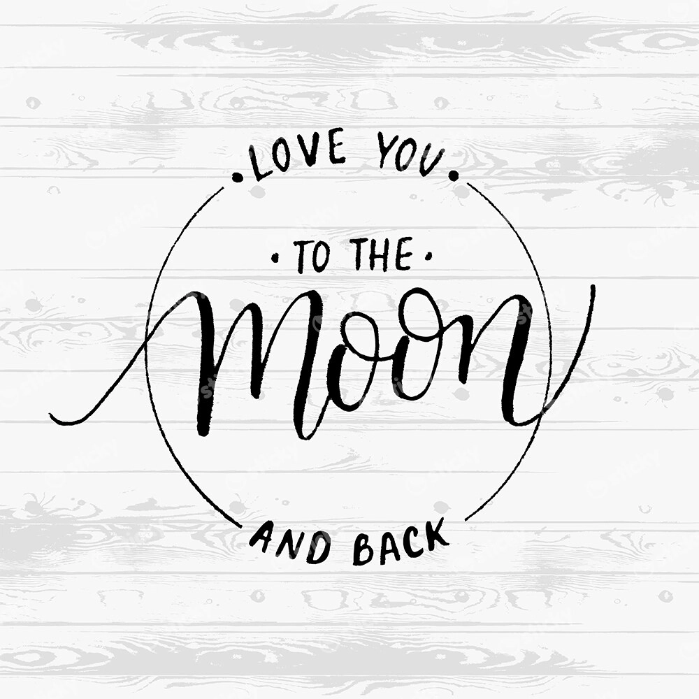 Πίνακας σε καμβά LOVE YOU TO THE MOON AND BACK