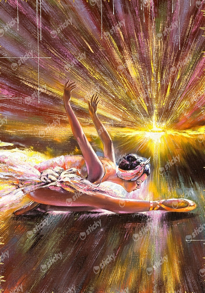 Πινακας σε καμβά BALLERINA AGAINST THE SUN