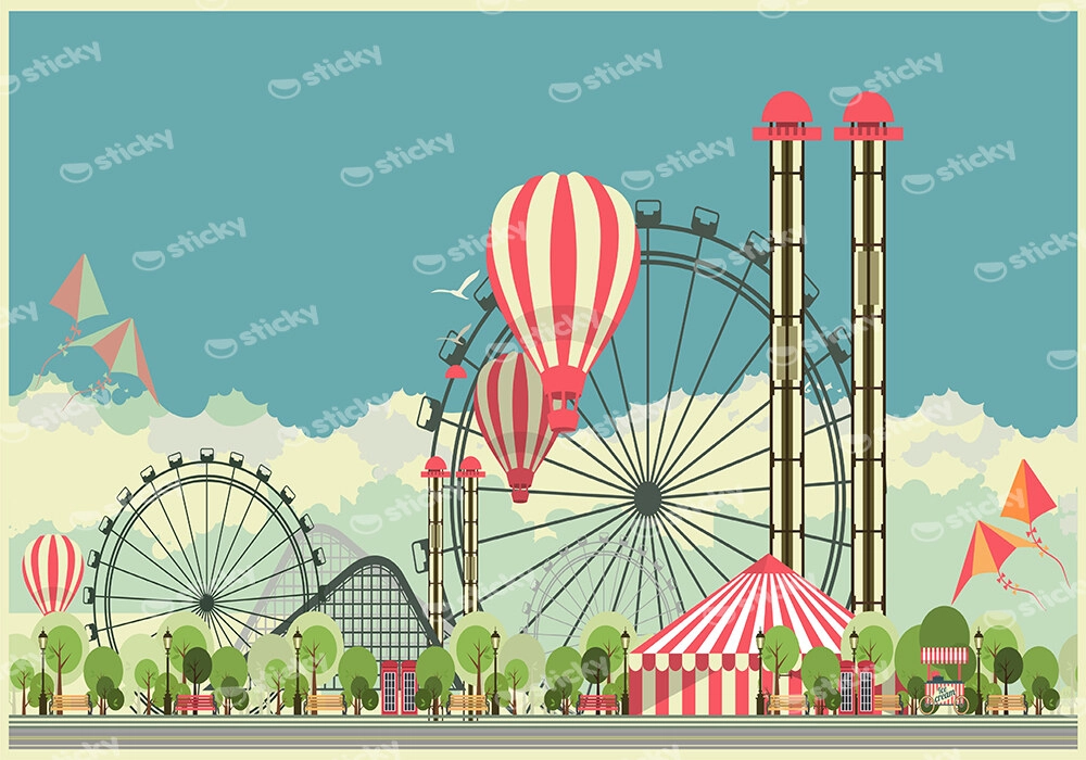 Πινακας σε καμβά AMUSEMENT PARK