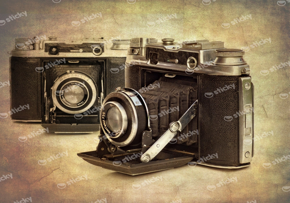 Πινακας σε καμβά ANTIQUE CAMERAS
