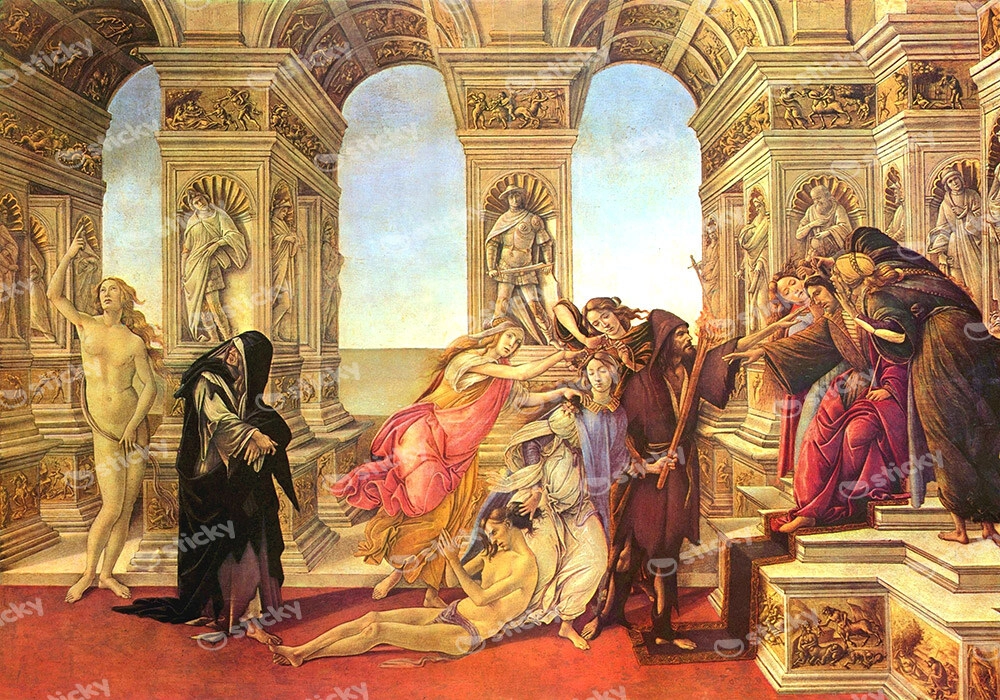 Πινακας σε καμβά BOTTICELLI - LA CALUNNIA DI APELLE