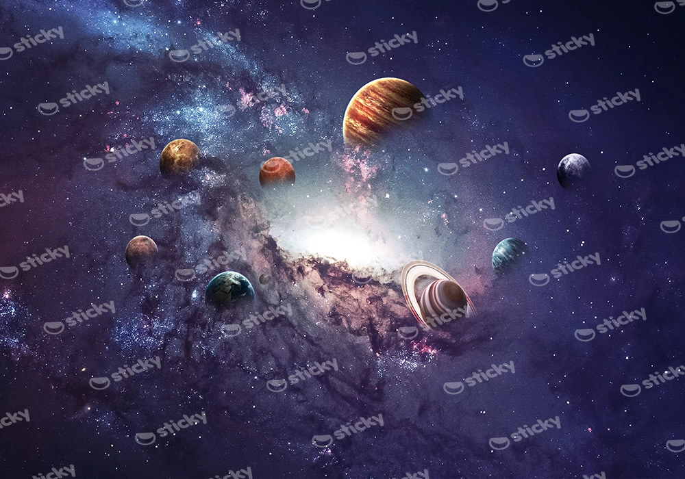 Πινακας σε καμβά CREATION OF PLANETS