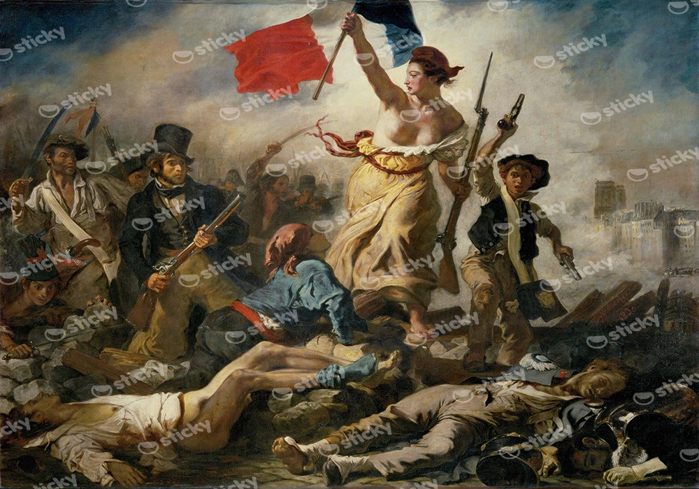 Πινακας σε καμβά DELACROIX - LIBERTY LEADING THE PEOPLE