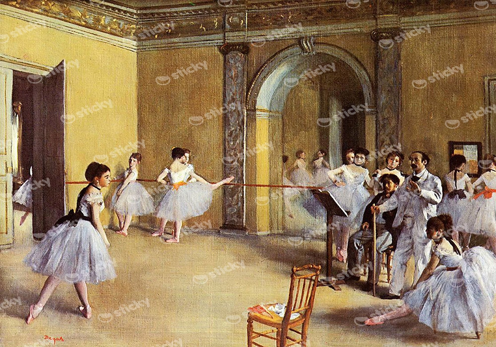 Πινακας σε καμβά EDGAR DEGAS - THE DANCE FOYER
