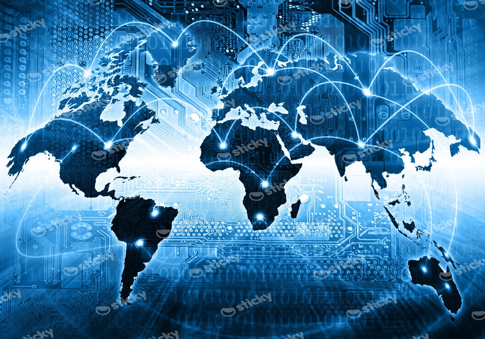 Πινακας σε καμβά GLOBAL INTERNET