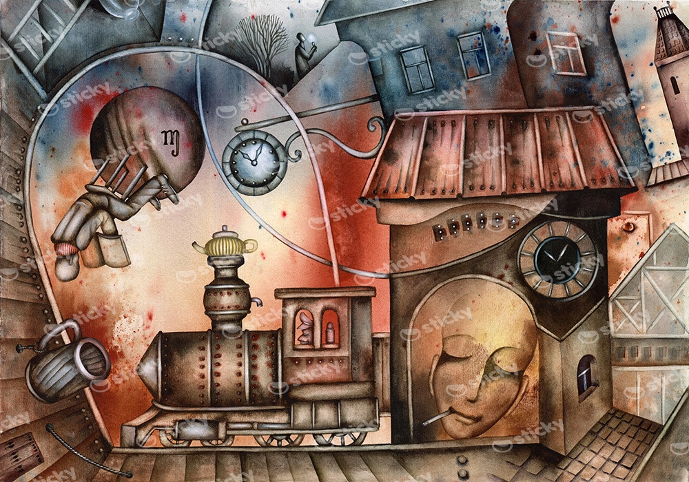Πινακας σε καμβά LOCOMOTIVE DREAM