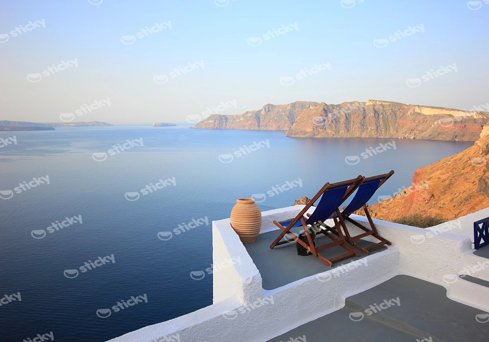Πινακας σε καμβά SANTORINI