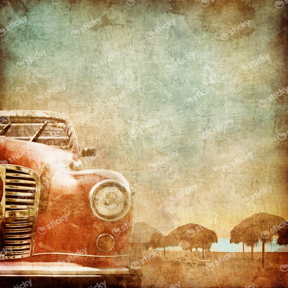 Πινακας σε καμβά VINTAGE CAR 2
