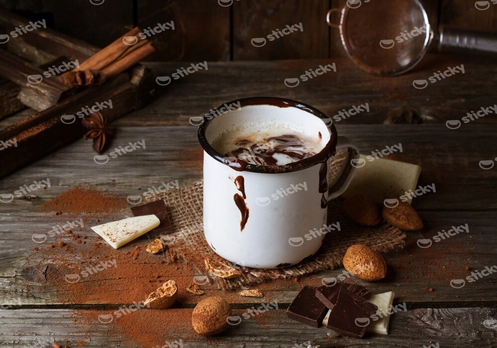 Πινακας σε καμβά HOT CHOCOLATE