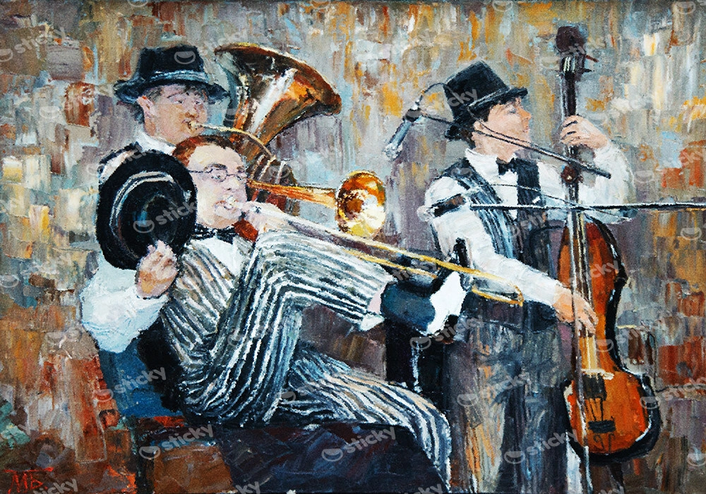 Πινακας σε καμβά THE ORCHESTRA PLAYS
