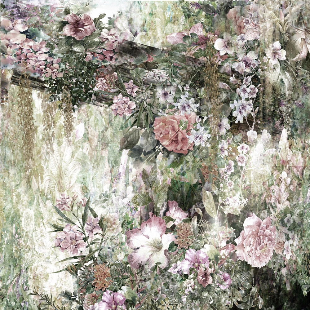 Πίνακας σε καμβά ABSTRACT FLOWERS 2