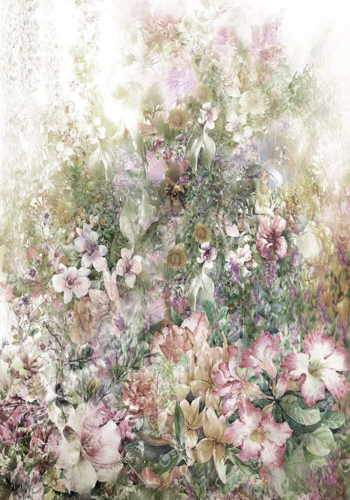 Πινακας σε καμβά ABSTRACT FLOWERS 6