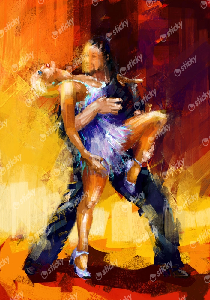 Πινακας σε καμβά RUMBA DANCERS